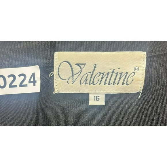 valentine, women sweater, size16, color black, botton down - Picture 6 of 10